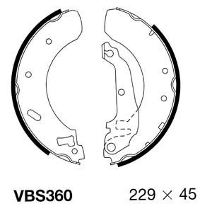 MOTAQUIP stabdžių trinkelių komplektas VBS360