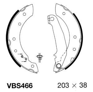 MOTAQUIP stabdžių trinkelių komplektas VBS466