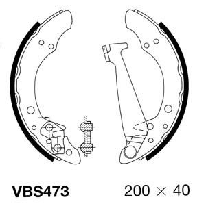 MOTAQUIP Комплект тормозных колодок VBS473