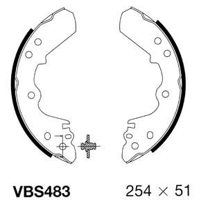 MOTAQUIP Комплект тормозных колодок VBS483