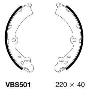 MOTAQUIP Комплект тормозных колодок VBS501