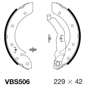 MOTAQUIP Комплект тормозных колодок VBS506