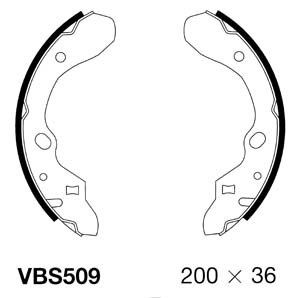 MOTAQUIP Комплект тормозных колодок VBS509