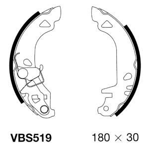 MOTAQUIP Комплект тормозных колодок VBS519