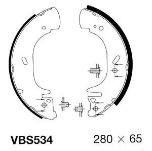 MOTAQUIP Комплект тормозных колодок VBS534