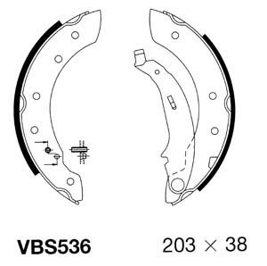 MOTAQUIP stabdžių trinkelių komplektas VBS536