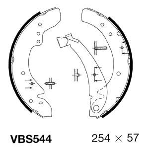 MOTAQUIP Комплект тормозных колодок VBS544