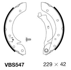 MOTAQUIP stabdžių trinkelių komplektas VBS547