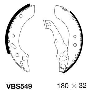 MOTAQUIP Комплект тормозных колодок VBS549