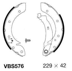 MOTAQUIP Комплект тормозных колодок VBS576