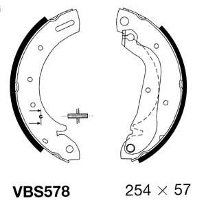 MOTAQUIP stabdžių trinkelių komplektas VBS578