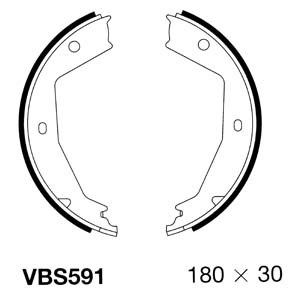 MOTAQUIP stabdžių trinkelių komplektas, stovėjimo stabdis VBS591