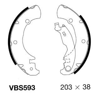 MOTAQUIP stabdžių trinkelių komplektas VBS593