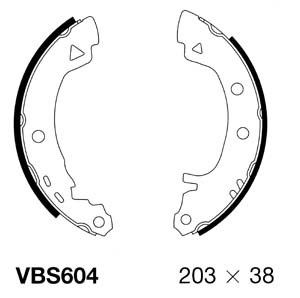 MOTAQUIP stabdžių trinkelių komplektas VBS604