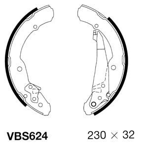 MOTAQUIP stabdžių trinkelių komplektas VBS624