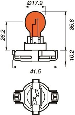 MOTAQUIP lemputė, indikatorius VBU12190