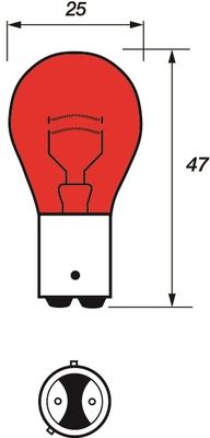 MOTAQUIP Лампа накаливания, задний противотуманный фонарь VBU567