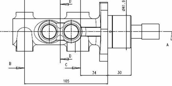 MOTAQUIP Главный тормозной цилиндр VMC209