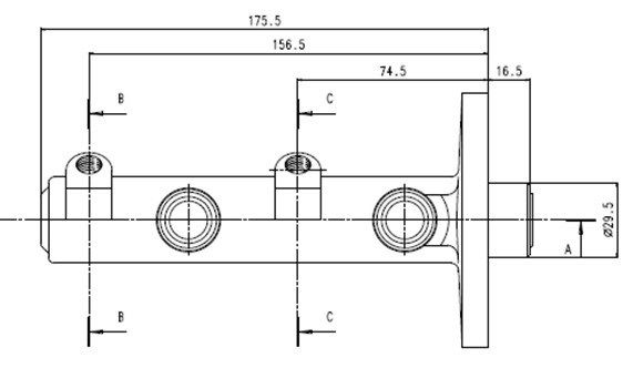 MOTAQUIP Главный тормозной цилиндр VMC212