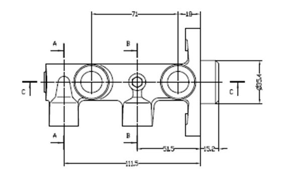 MOTAQUIP Главный тормозной цилиндр VMC229