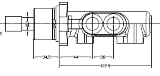 MOTAQUIP pagrindinis cilindras, stabdžiai VMC233