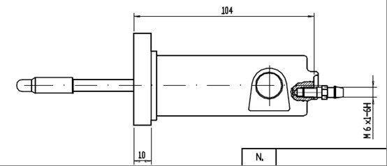 MOTAQUIP darbinis cilindras, sankaba VSC110