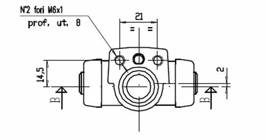 MOTAQUIP Колесный тормозной цилиндр VWC202