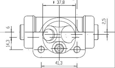 MOTAQUIP rato stabdžių cilindras VWC238