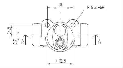 MOTAQUIP rato stabdžių cilindras VWC354