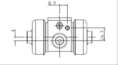 MOTAQUIP rato stabdžių cilindras VWC387