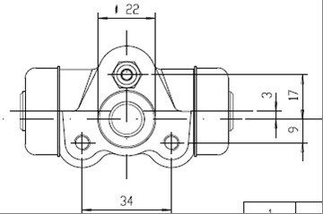 MOTAQUIP Колесный тормозной цилиндр VWC391