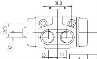 MOTAQUIP rato stabdžių cilindras VWC440