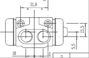 MOTAQUIP rato stabdžių cilindras VWC441