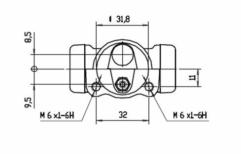 MOTAQUIP Колесный тормозной цилиндр VWC453