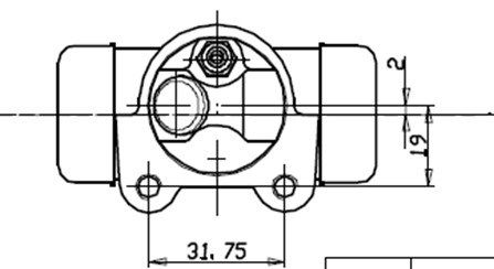 MOTAQUIP rato stabdžių cilindras VWC457