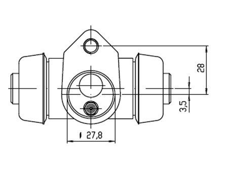 MOTAQUIP rato stabdžių cilindras VWC465