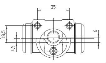 MOTAQUIP Колесный тормозной цилиндр VWC473