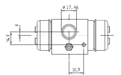 MOTAQUIP rato stabdžių cilindras VWC485