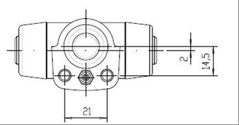 MOTAQUIP rato stabdžių cilindras VWC524