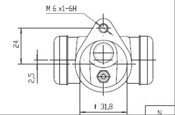 MOTAQUIP Колесный тормозной цилиндр VWC538