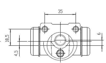 MOTAQUIP Колесный тормозной цилиндр VWC576