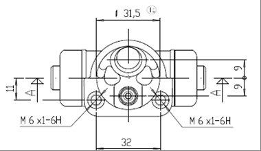 MOTAQUIP Колесный тормозной цилиндр VWC588
