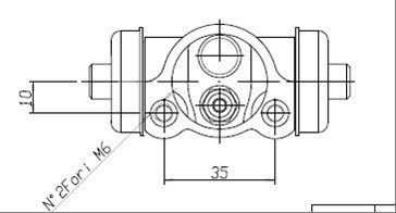 MOTAQUIP Колесный тормозной цилиндр VWC616