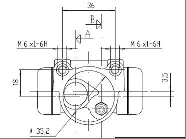 MOTAQUIP rato stabdžių cilindras VWC636