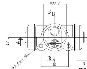 MOTAQUIP Колесный тормозной цилиндр VWC655