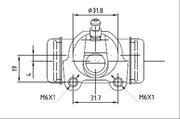 MOTAQUIP rato stabdžių cilindras VWC668