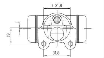 MOTAQUIP Колесный тормозной цилиндр VWC669