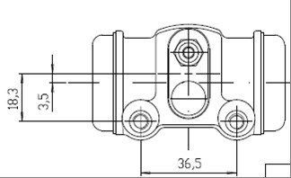 MOTAQUIP rato stabdžių cilindras VWC685