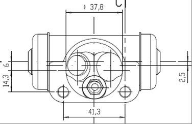 MOTAQUIP Колесный тормозной цилиндр VWC697