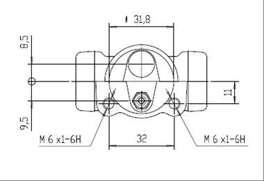 MOTAQUIP Колесный тормозной цилиндр VWC700